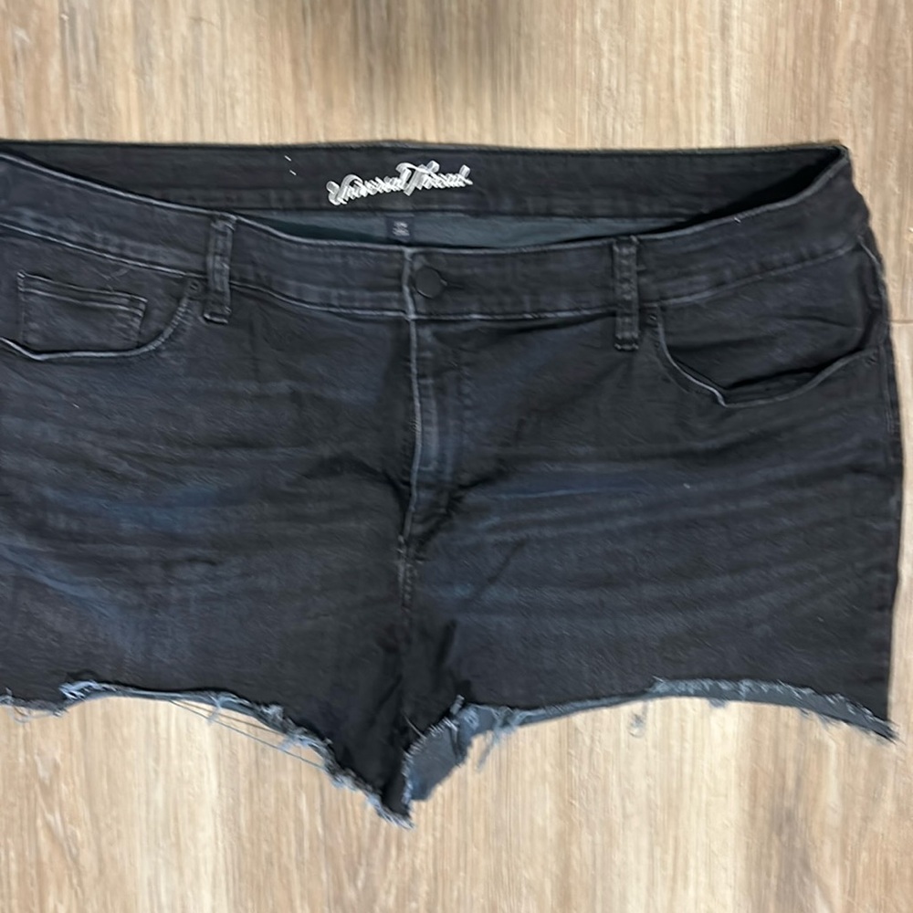 Black Jean shorts